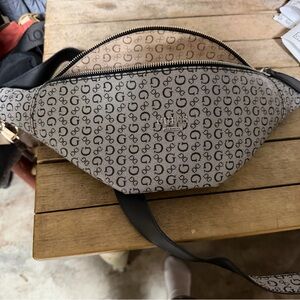 Guess Crossbody Belt Bag with Black Trim